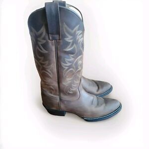 Ariat Mens Heritage Western Round Toe Cowboy Boots Distressed Brown #10002204